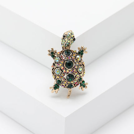 Mode Retro Strass Skilpad Brooch Kreatief