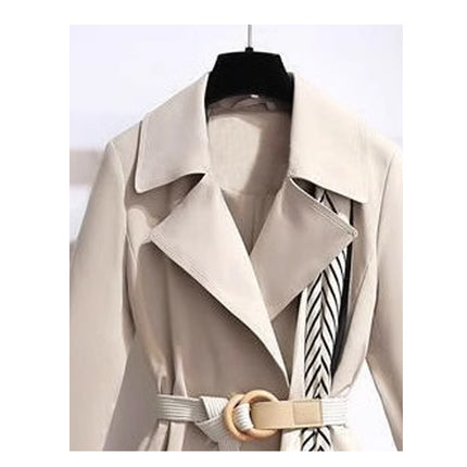 Large British Style Suit Collar Windbreaker