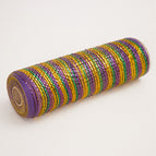 Colorful Purple Gold Green / 10 Inches
