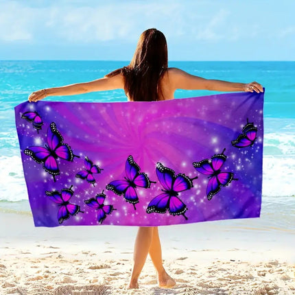 Kreatiewe Drukwerk Mikrovesel Strandsanddoek