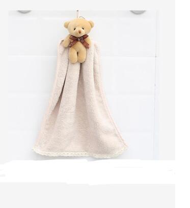 Koraalfluweel vadoek badkamer hangende absorberende handdoek