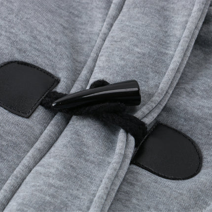Horn leather buckle jacket