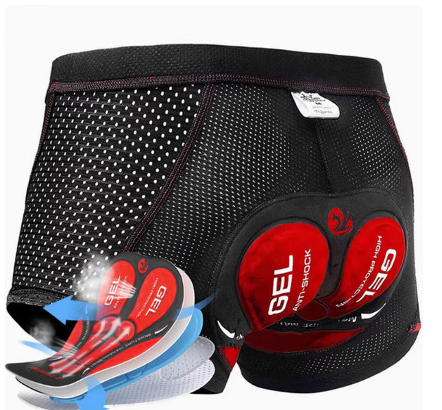 Men's Cycling Black Shorts Breathable