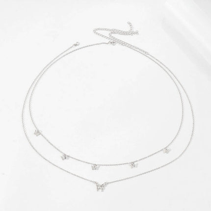 Women's Fashion Round Beads Chain Double-layer Waist Chain
