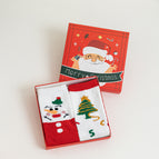 2 Pairs Snowman And Tree / Free Size