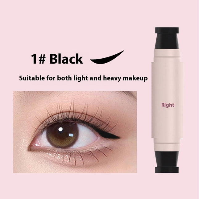 Waterproof Not Smudge Precise Outline Natural Long Lasting Integrated Double-headed Eyeliner Stamp Pen