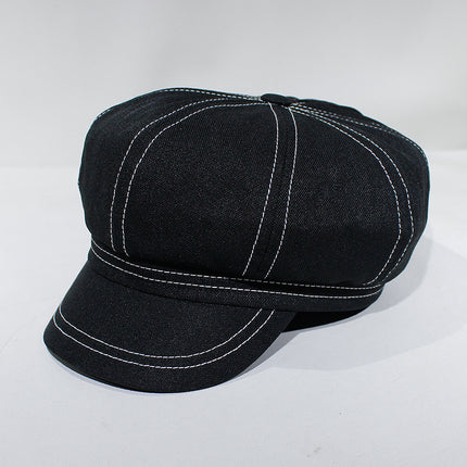 Female Tide Ins Octagonal Hat Spring And Summer British Retro