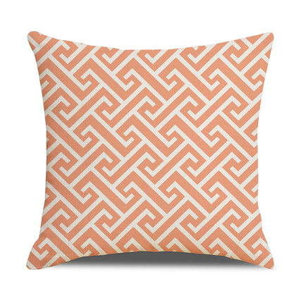 Oorgrens-kussingsloop Eenvoudige Geometrie Warmverkope Linne Kussingsloop Sofa Kussing Huishoudelike Items