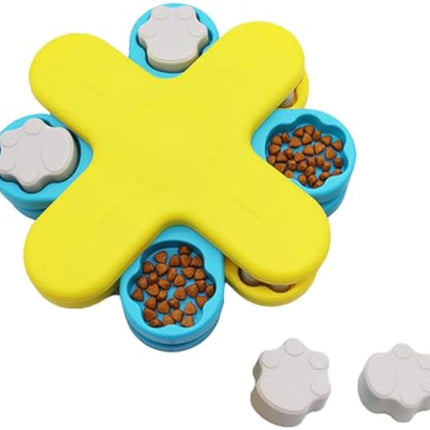 Dogs Food Puzzle Feeder Toys Interactive Dog Puzzle Toys Twister Dog Food Dispenser, Dog Enrichment Toys For IQ Training Adjustable Slower Feeder Dog Puzzle