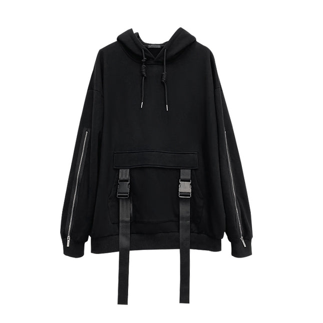 Dark Functional Wind Sweater Women's Fleece Loose Top