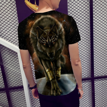 Digital printed short-sleeved T-shirt