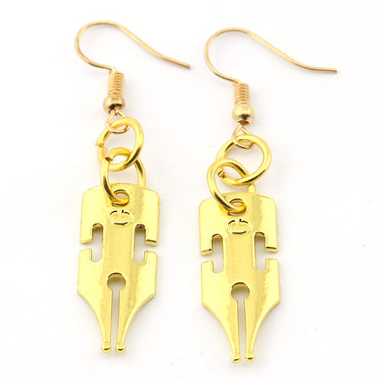 Golden earrings earrings cartoon earrings ear clips