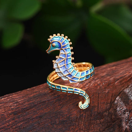 Serpentyn Nis Vlekvrye Staal Seeperdjie Oop Ring