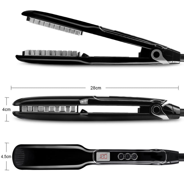 Mode Haar Volumiserende Yster Plat Yster Straightener Digitale Plat Yster Met LCD-skerm Haarkappersgereedskap