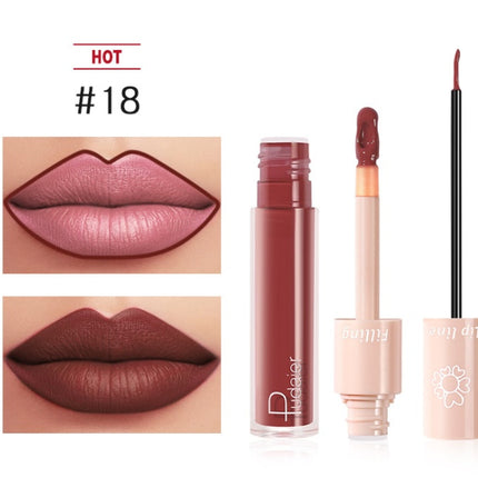 Pudaier Dubbele Lipstiffie Lipglans Vloeibare Lipstiffie