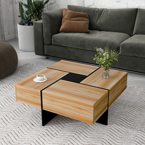 Unieke Ontwerp Koffietafel Met 4 Verborge Bergvakke
