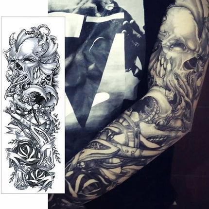 5 Stuks Groot Tydelike Liggaamskuns Arm Tattoo Plakker Mou Man Vrou Waterdig VSA
