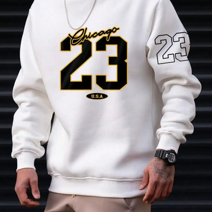 Art Letter Design Man Clothes Set Style Fleece Sweats