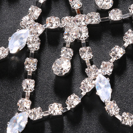 Nuwe Meerlaag Kwassie Skouer Ketting Mode Strass Mans Lyf Kettings