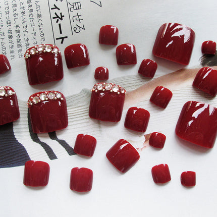 Pro Artificial Acrylic Toe Nails 24pcs Patch