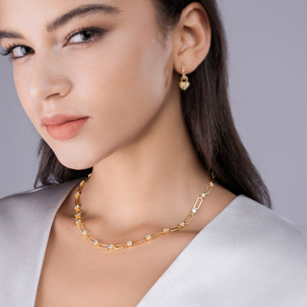 0.3 Carat Luxury Fashion Minimalist Trend Jewelry Silver Pendant Necklace With Top-quality Moissanite, S925 Silver Electroplated With Gold