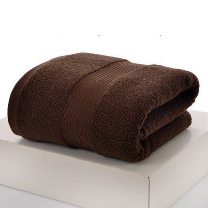 Household Portable Pure Color Simple Cotton Bath Towel
