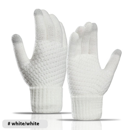 Men's Cashmere-like Thickened Reverse Needle Jacquard Women's Fashionable Warm