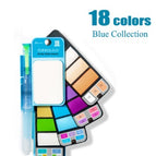 18 colors blue series