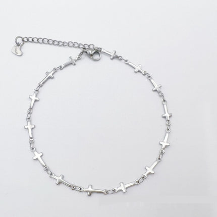 European And American Style Fashion Special-interest Stainless Steel Anklets Love Anklet Multi-style Ins