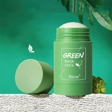 Reinigende Groen Tee Masker Kleistok Olabeheer Anti-Aknee Whitening Seewier Masker Velversorging
