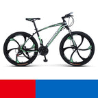Black green six knife wheel / 24inch 21speed