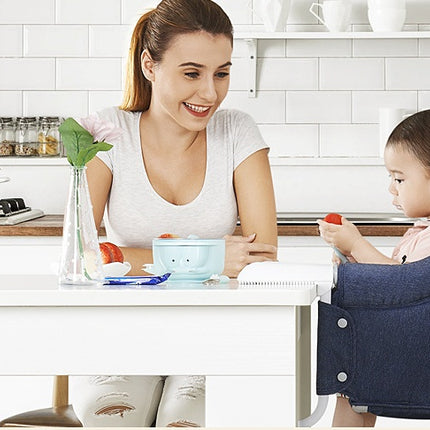 Portable Foldable Baby Highchair Safety Belt Infant Feeding Chair Booster Seat Harness Dinner Lunch Washable Hook-on Chair