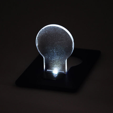 Portable LED card pocket light bulb