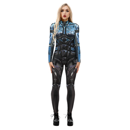 Wansheng Jumpsuit European And American Printed Jumpsuit