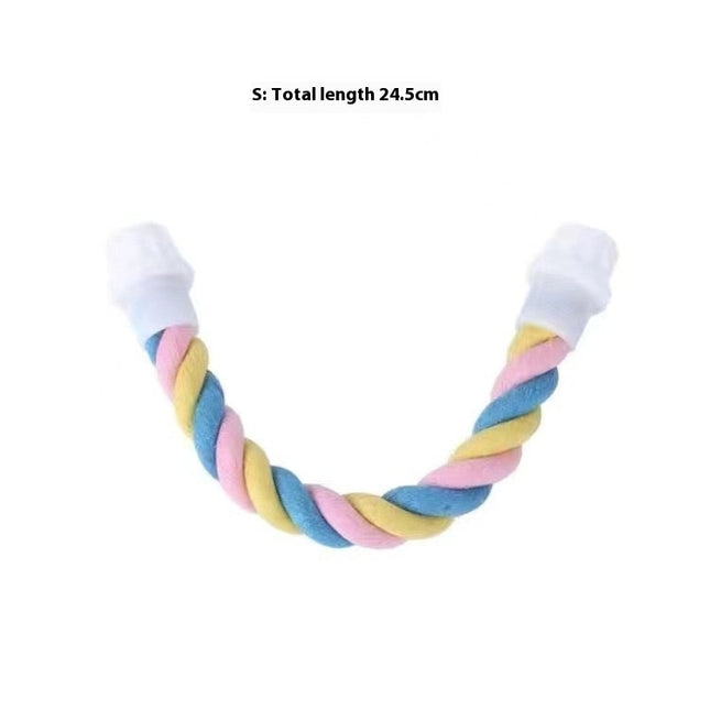 Climbing Cotton String Nibbling Relieving Stuffy Toy Bird