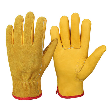 Breathable, Non-slip, Wear-resistant Construction Site Welder Protective Work Gloves