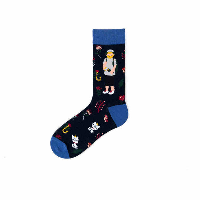 Pure Cotton Personality Ins Street Hip-hop Sports Long Socks