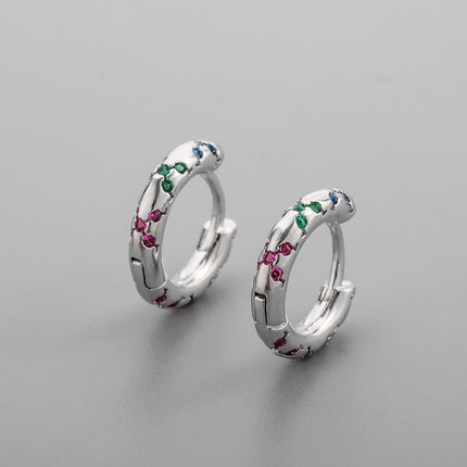 Women's Korean-style Diamond-embedded Gold-plated Ins Internet-famous Versatile Earrings