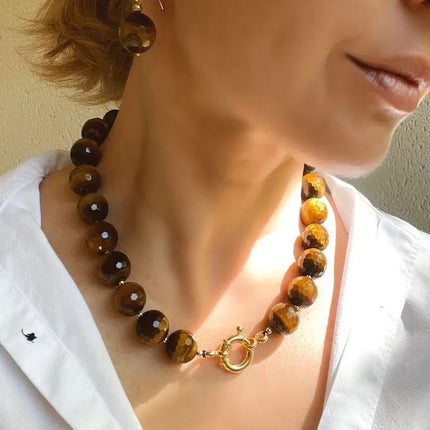 Vroue se Eenvoudige Tieroog-Halsnoer