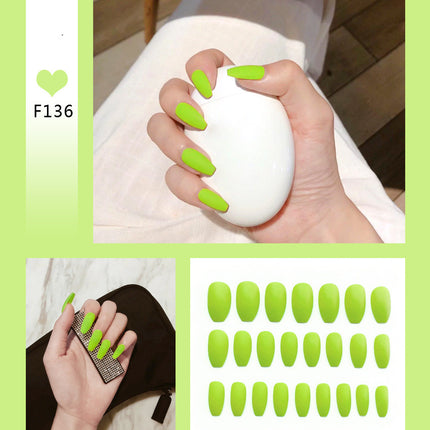 Nail Art Scrub Ballet Fake Nails