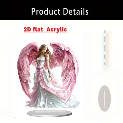 Card-insert Acrylic Standing Sign Flat Ornament