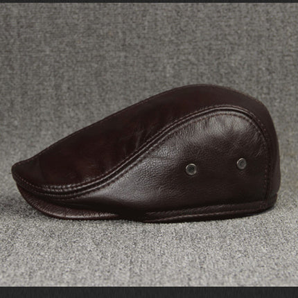 First Layer Cowhide Comfortable And Fashionable Sunscreen Beret