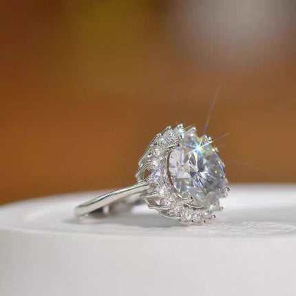Silwer Sirkoon Vintage Persoonlikheidsring Vir Vroue, Pragtige Wysvingerring, Verstelbare Oop Ring Nuwerwets