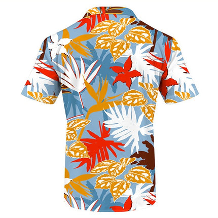 Men's Beach Digital Printed Shorts Shirt Inner Mesh Suit