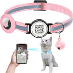 Pink Silicone Case Reflective / Airtag Protective Cover