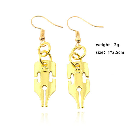 Golden earrings earrings cartoon earrings ear clips