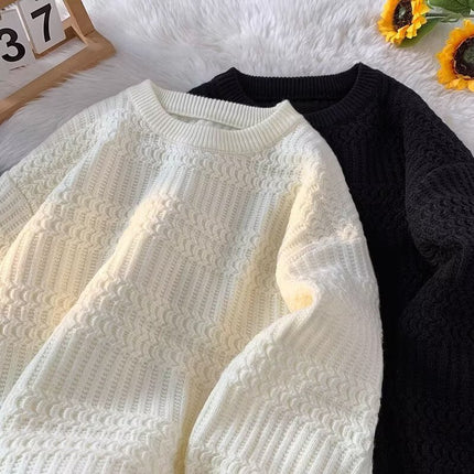 Round Neck Sweater Men's Fashion Brand Handsome Autumn And Winter Undershirt