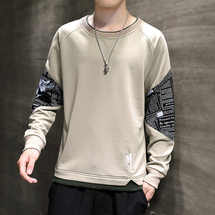 Men's Korean-style Trendy Handsome Loose Top Wear Middle School Casual Sweatshirt