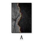 A / 50x 70 Gold Frame Canvas