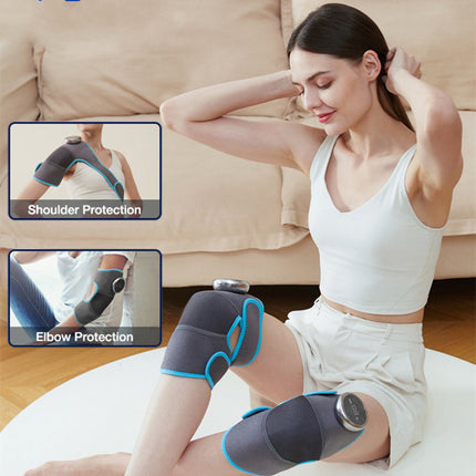 Verhitting Knie Elektriese Skouer Vibrerende Massering Kussing Vir Fisioterapie Been Artritis Elmboog Gewrigspyn Verligting Terapie
